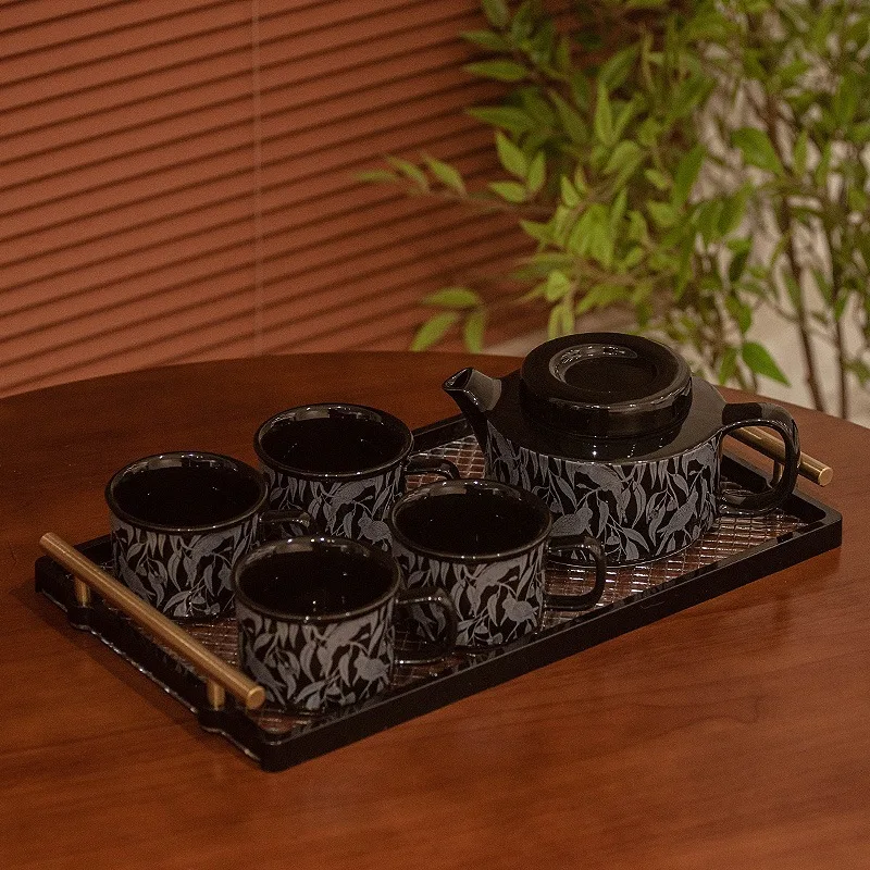 

Vintage Tea Set, Flower Tea Set, Afternoon Tea Set, Teapot, Tea Cup Set, Ceramic Living Room, Hospitality Home, Living Room