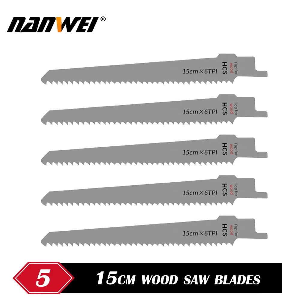 NANWEI Reciprocating Saw Blades Saber Saw Handsaw Multi Saw Blade For Cutting Wood Metal PVC Tube Power Tools Accessories