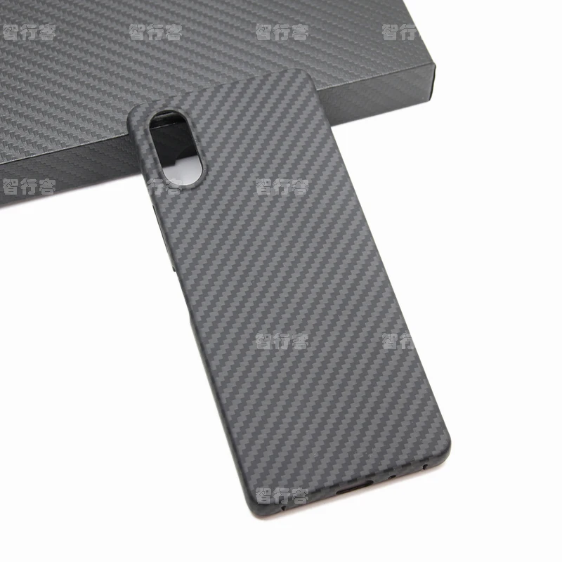 ZXKE-Carbon Fiber Case for SONY Xperia 10VI, Embedded Iron Sheet, Magnetic Car Support, Magsafe Aramid Fiber Shell