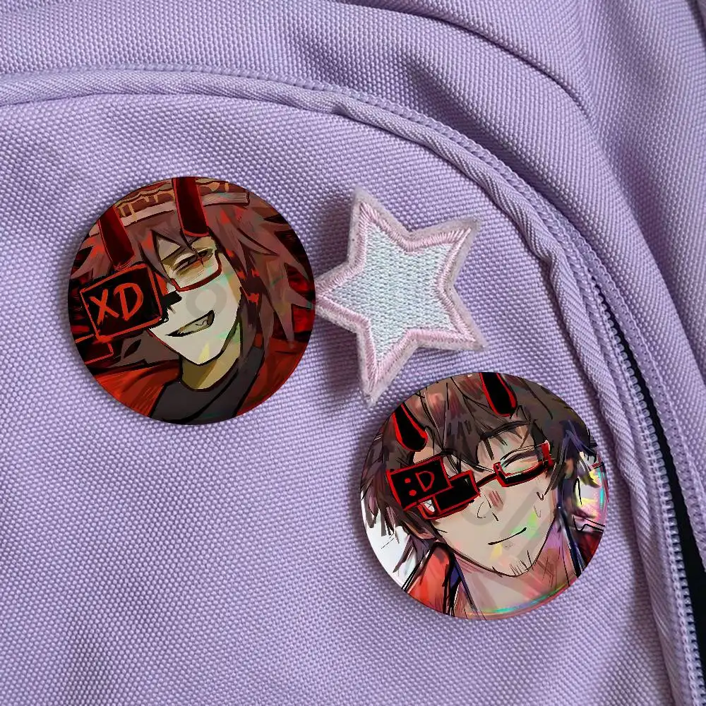 007n7 Customizable Pins 58mm Cute Cartoon Badge Handmade Brooches for Backpack Accessories Jewelry Gifts