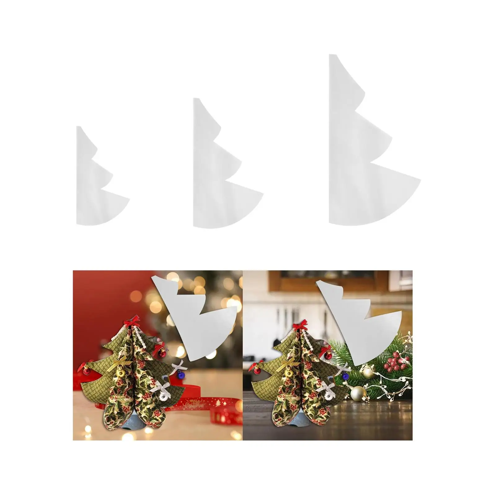 Christmas Tree Sewing Template Portable Handmade Patchwork Quilt Supplies for