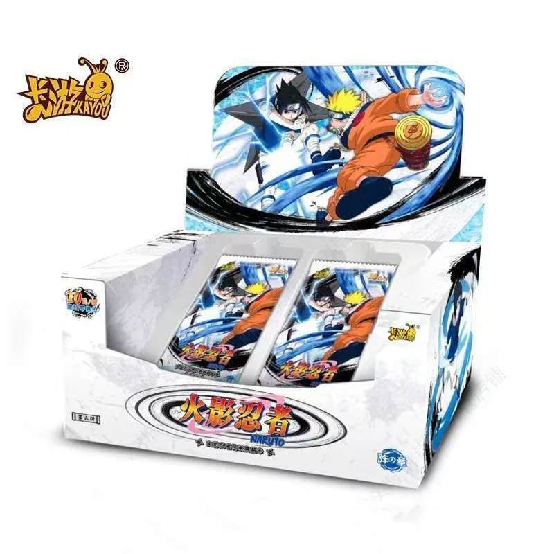 

KAYOU Genuine Naruto Cards Box Anime Figure Card Booster Pack Sasuke Collection Flash Card Kids Toy Birthday Gift 1Box 18Packs
