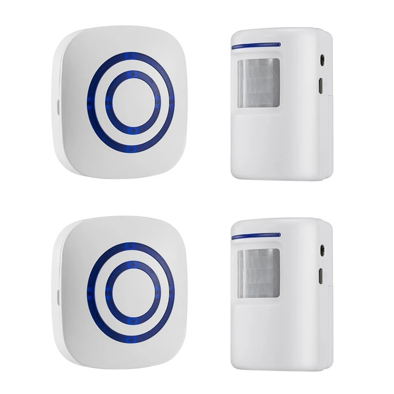 

Door Chime,Wireless Business Door Motion Sensor Detector Smart Visitor Doorbell Home Security Driveway Alarm