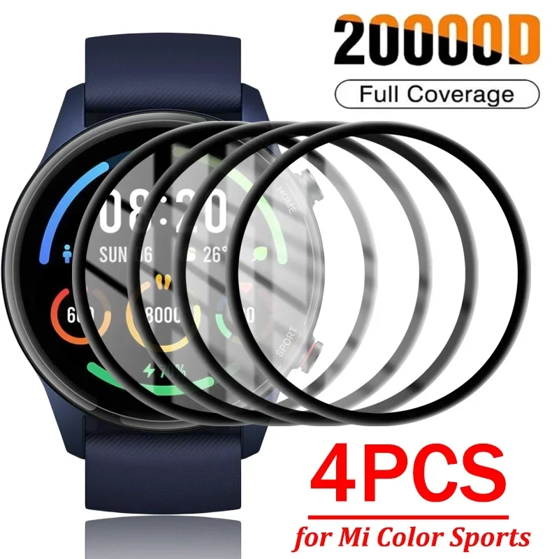 3D Protective Film for XiaoMi Watch Color Sports Full Coverage Soft Screen Protector for Mi Watch Global Version Not Glass