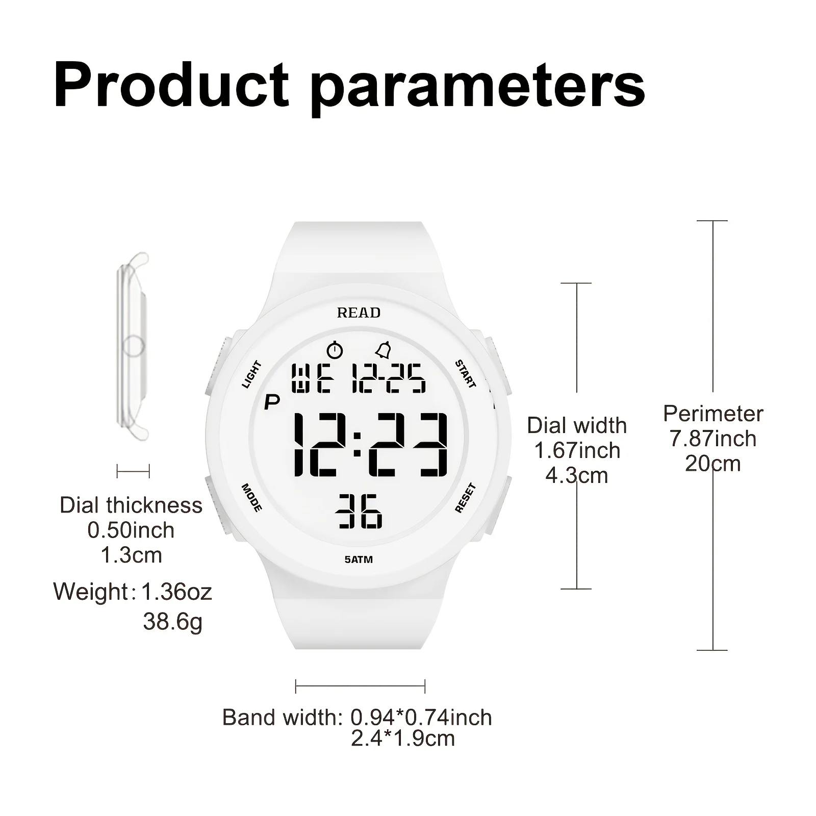 Watches for Women, Fashion Watch With High-Resolution LED Definition Display, Waterproof Multi-Function Electronic Digital Watch image 6