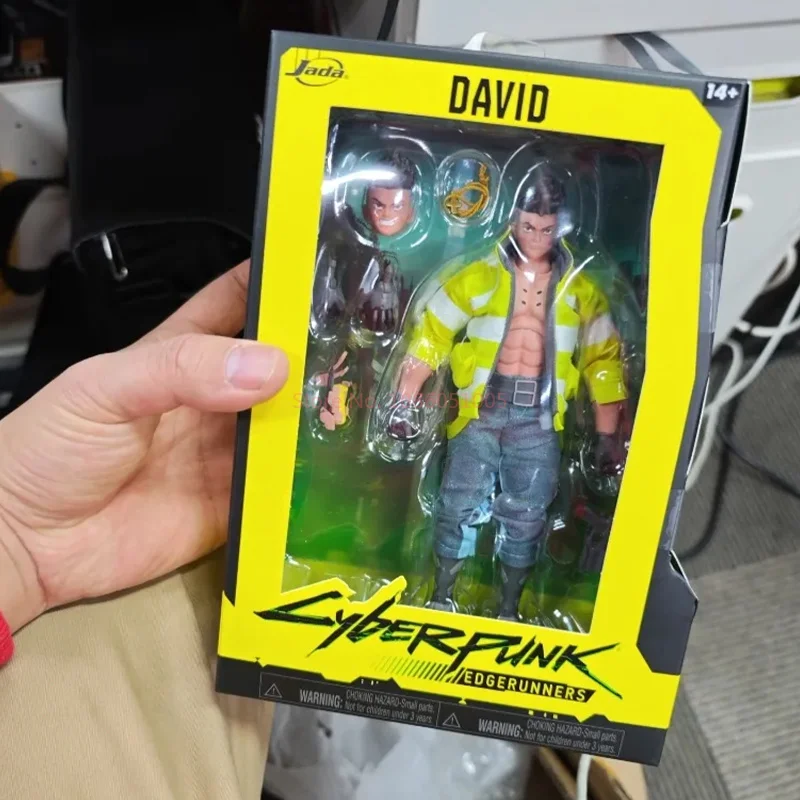 정품 Jada Toys David Lucy Cyberpunk Edgerunners Kushinada 애니메이션 피규어 David Lucy 액션 피규어 인형 장난감 데스크탑 장식