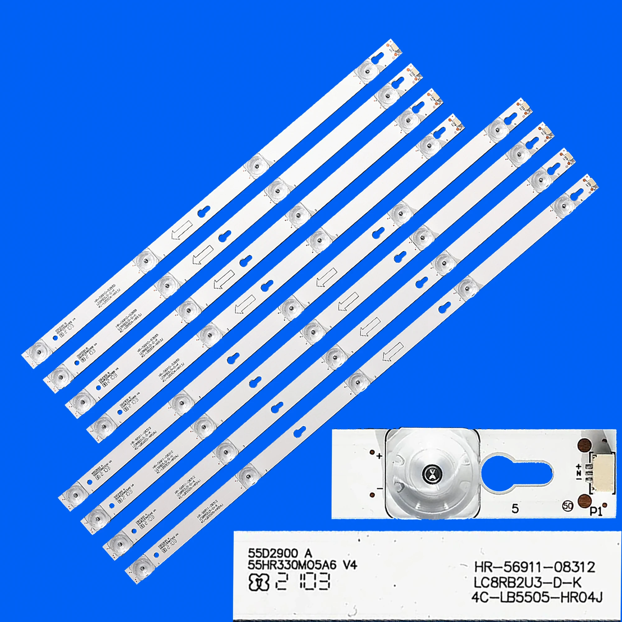 

Светодиодная лента подсветки для 55D2900 D55A810 L55E5800A-UD L55S4900FS 55D2900B 55S05TBBA 55S401 L55PXD 55UC6406 55UC6426 55U6700C