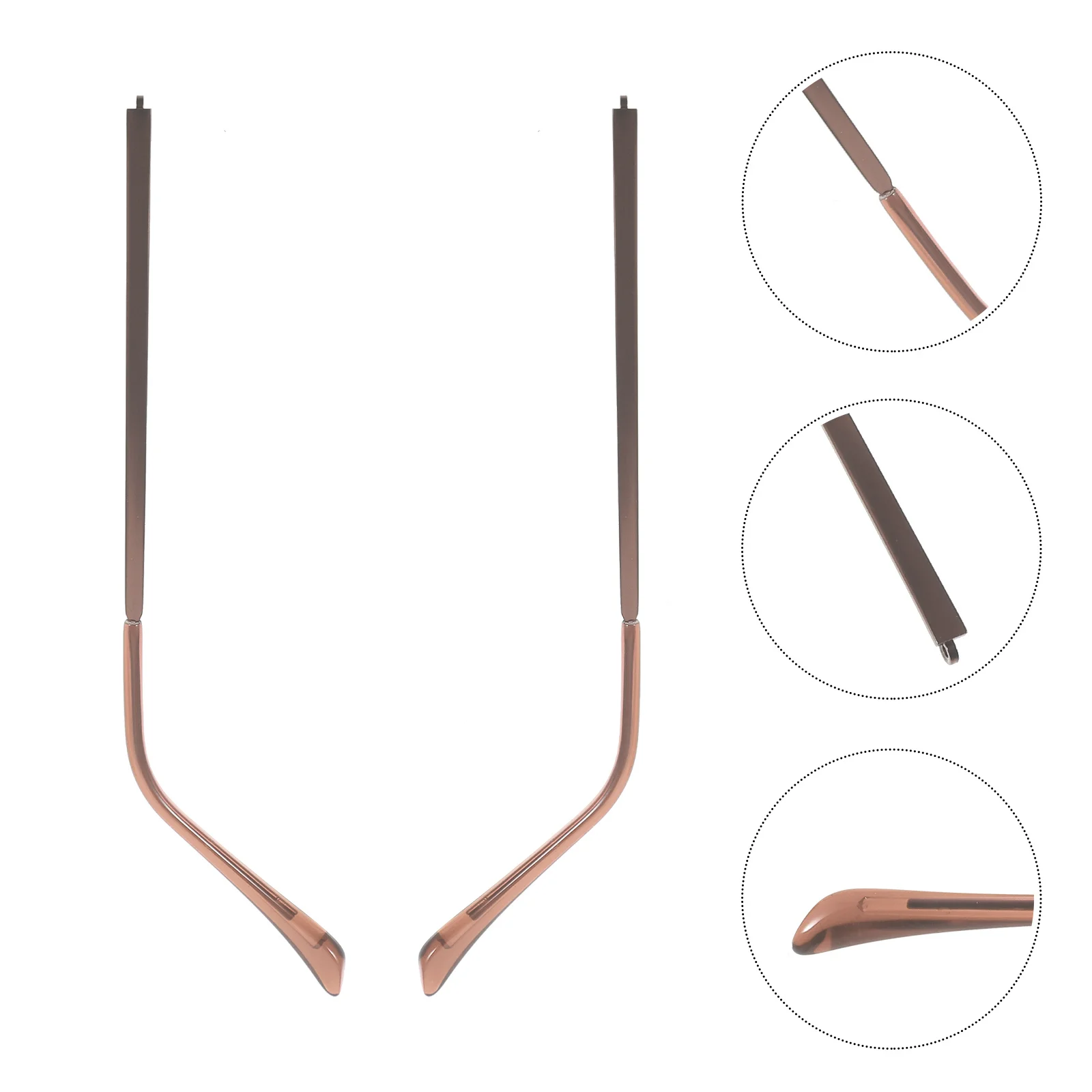 

1 Pair Universal Glasses Replacement Temple Resin Metal Eyeglass Arms Legs Durable Fit For Sunglasses Reading Myopia Eyewear