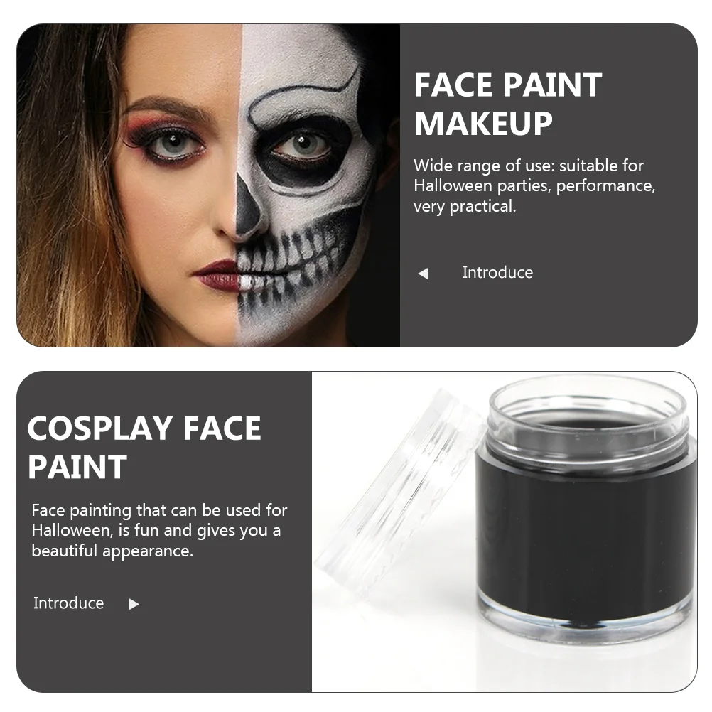 2 Pcs Safety Face Paint Washable Body Makeup Pigment Halloween Cake Decorating Supplies Oil Football Fans Child