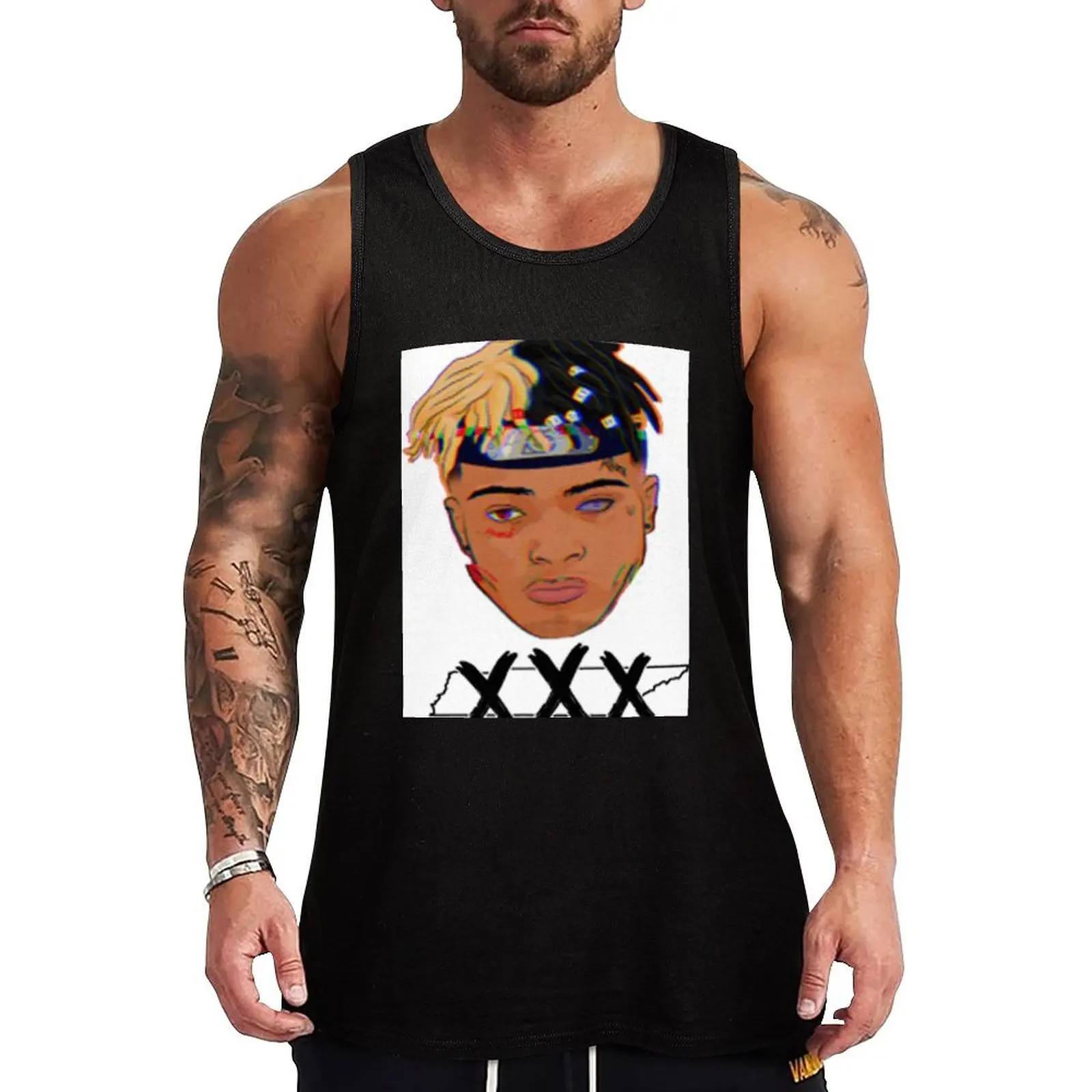 XXXtentaction Tank Top mens gym clothes anime Men's vest