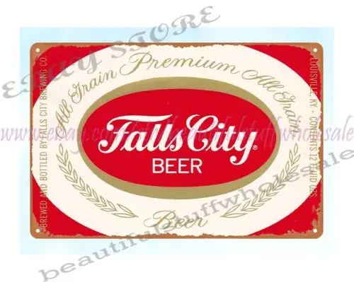 1930s Falls City Beer Brewing Louisville KY pub club bar metal tin sign wall art