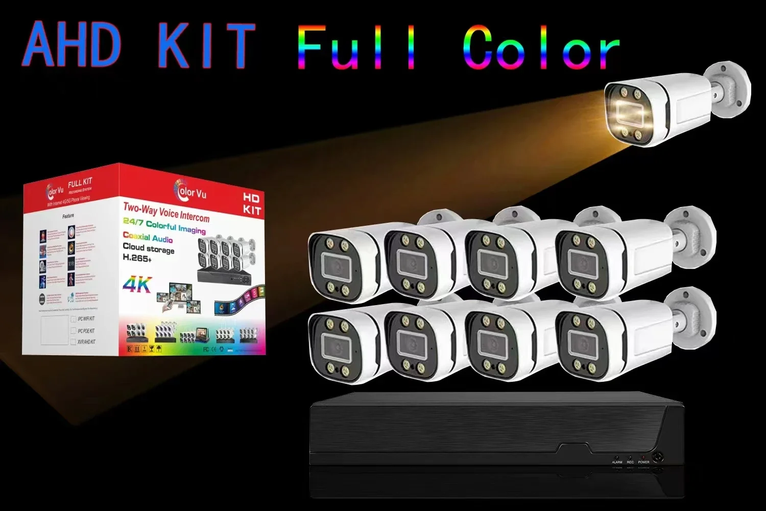 Analog Kits Camara De Seguridad Exterior 8 Channels 2MP 5MP 4CH XMEYE DVR Plastic Bullet All in One AHD Sets CCTV Camera Systems