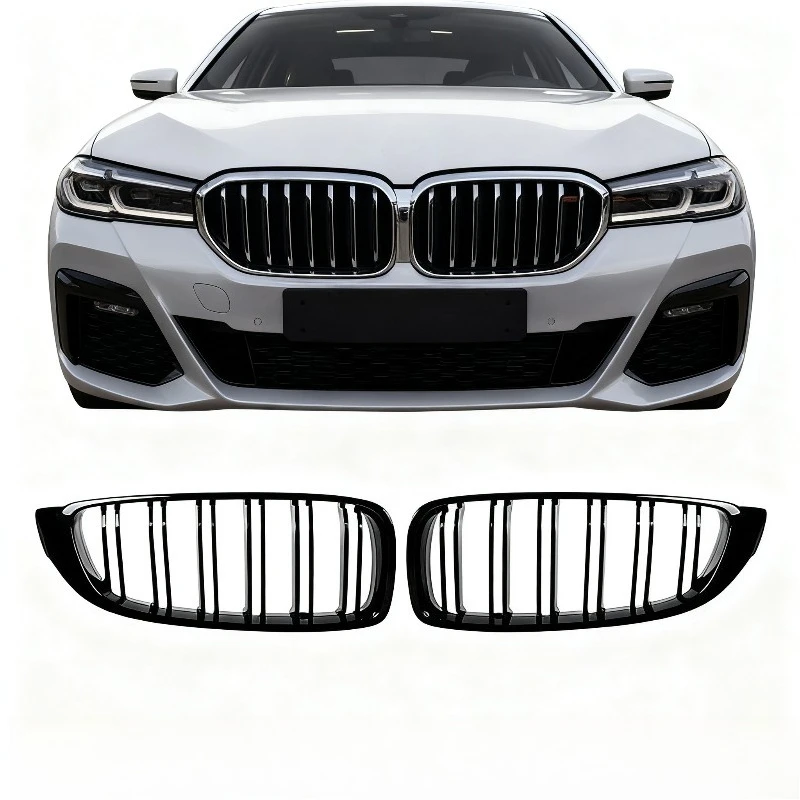 

For BMW 4 Series F32 F33 F36 2013-2019 M3 M4 Dual Slat Gloss Black Front Grille Upgrade Replacement Modification Accessories