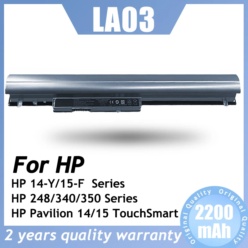 LA03 10.95V 2200mAh batterie d'ordinateur portable pour HP 340G1 série HP 350G1 série HP pavillon 14 série HP pavillon 15 série