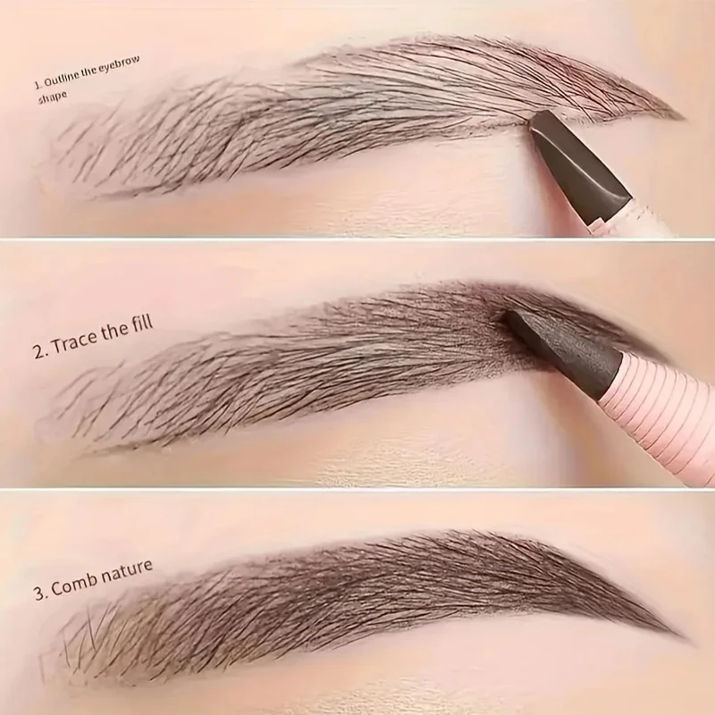 Crayon pour les yeux résistant à la transpiration et aux bavures, crayon pour les yeux déchirable, ligne côtelée, maquillage longue durée, pas besoin d'aiguiser les yeux, cosmétiques coréens