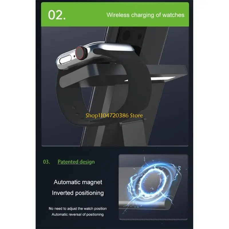 K0EA Tight Foldable 5 In 1 Dock For Life Invocation Phones Smartwatches Earphones