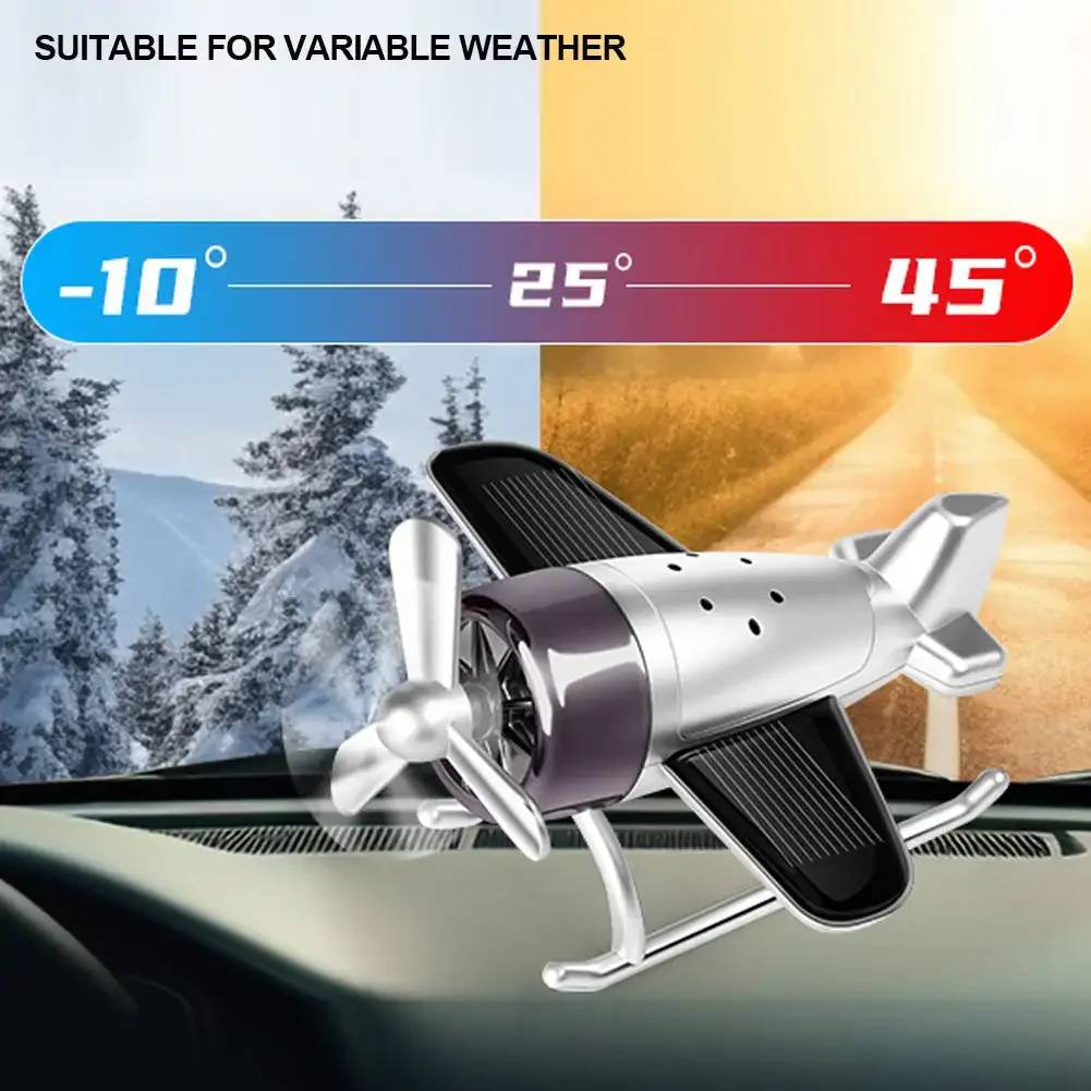 Kreative Auto zentrale Steuerung Lufter frischer Mini Solar Flugzeug Dekoration Auto Parfüm Lufter frischer Duft Flugzeug Ornament