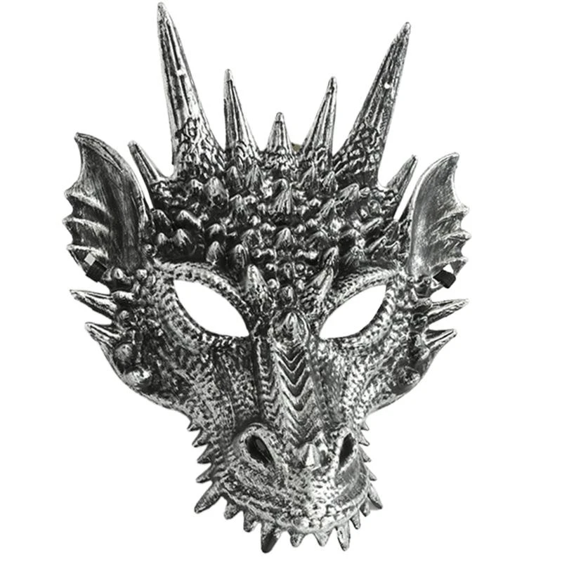 Y5GC Dragon Head Mask for Boy Girl Halloween Festival Party Cosplay Props