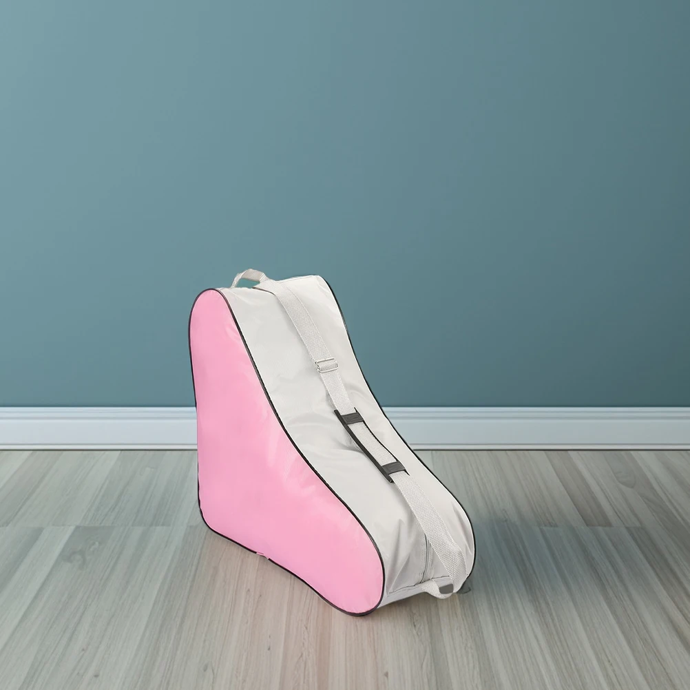 

Sporty Roller Skate Pouch Triangular Shape Heavy-Duty Skating Shoes Storage Bag with Comfortable Handles Fitness Activity Carry