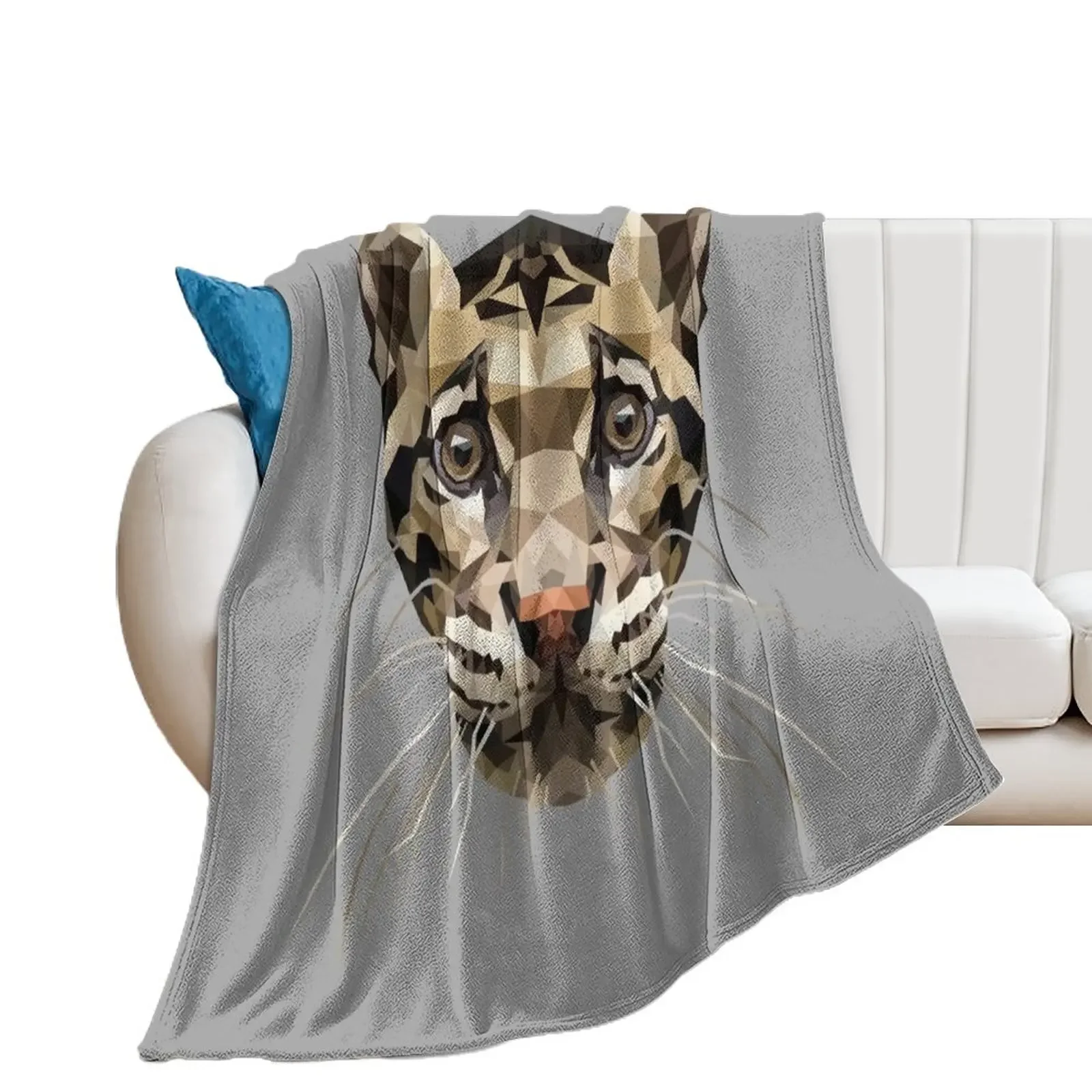 

Clouded Leopard Throw Blanket Warm Hairy Retros heavy to sleep Blankets