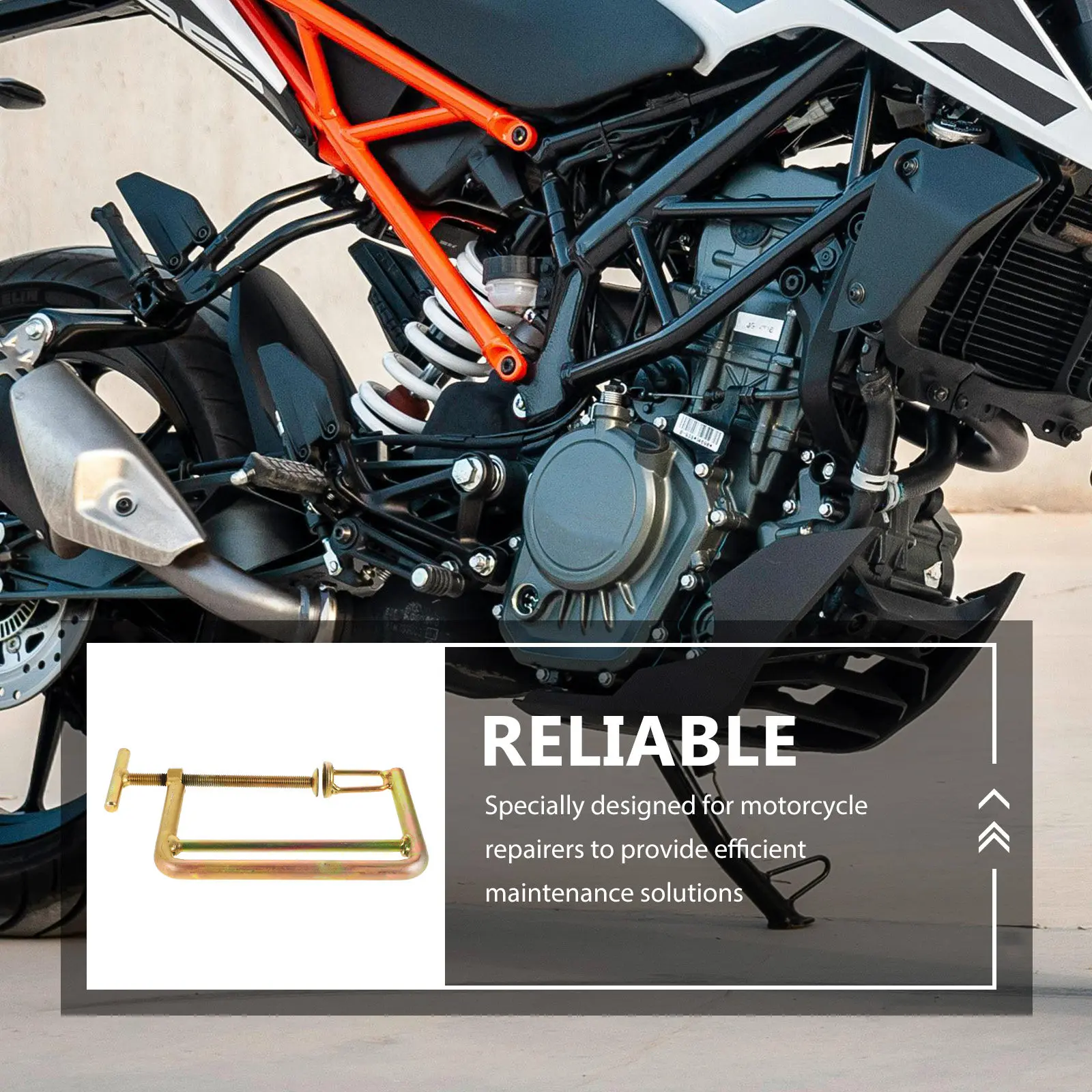 Motorcycle Valve Spring Remover Metal Clamp Tool Efficient Engine Valve Installation Removal Motorcycle Repair Tool