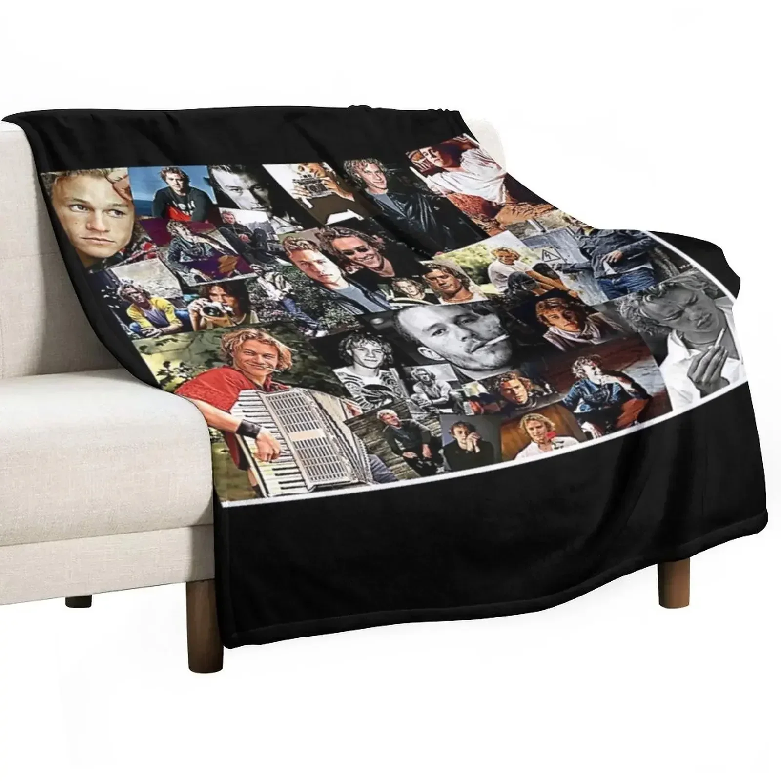 

young heath ledger Throw Blanket Luxury Throw Personalized Gift Blankets