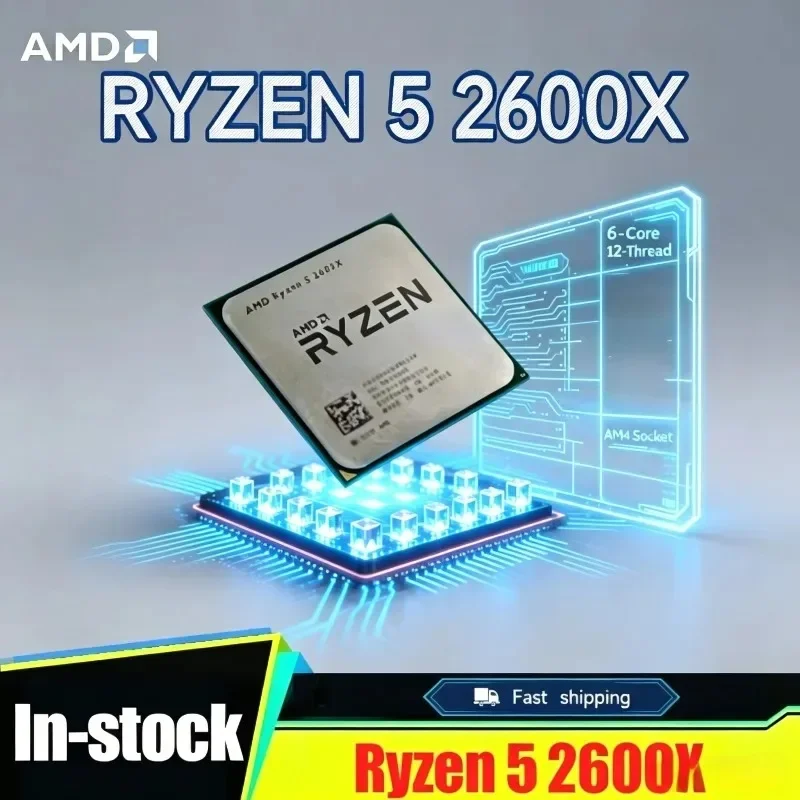 AMD Ryzen 5 2600X New Genuine AM4 Desktop Gaming CPU 6C12T 3.6GHz 95W High Performance Processor Ready Stock