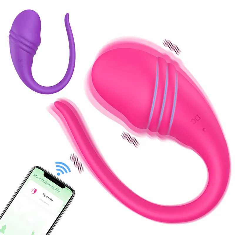 APP Controlled Vibrating Egg Vaginal Vibrators G Spot 9 Speed Anal Massager Wearable Stimulator Adult Sex Toys for Women Couples