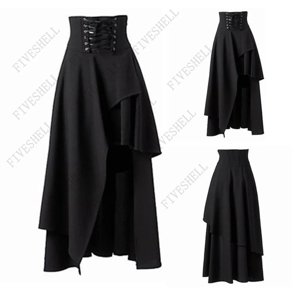 

Medieval Gothic Steampunk Skirts Renaissance Vintage Irregular Viking Pirate Cosplay Costumes Victoria Skirts Halloween Cosplay