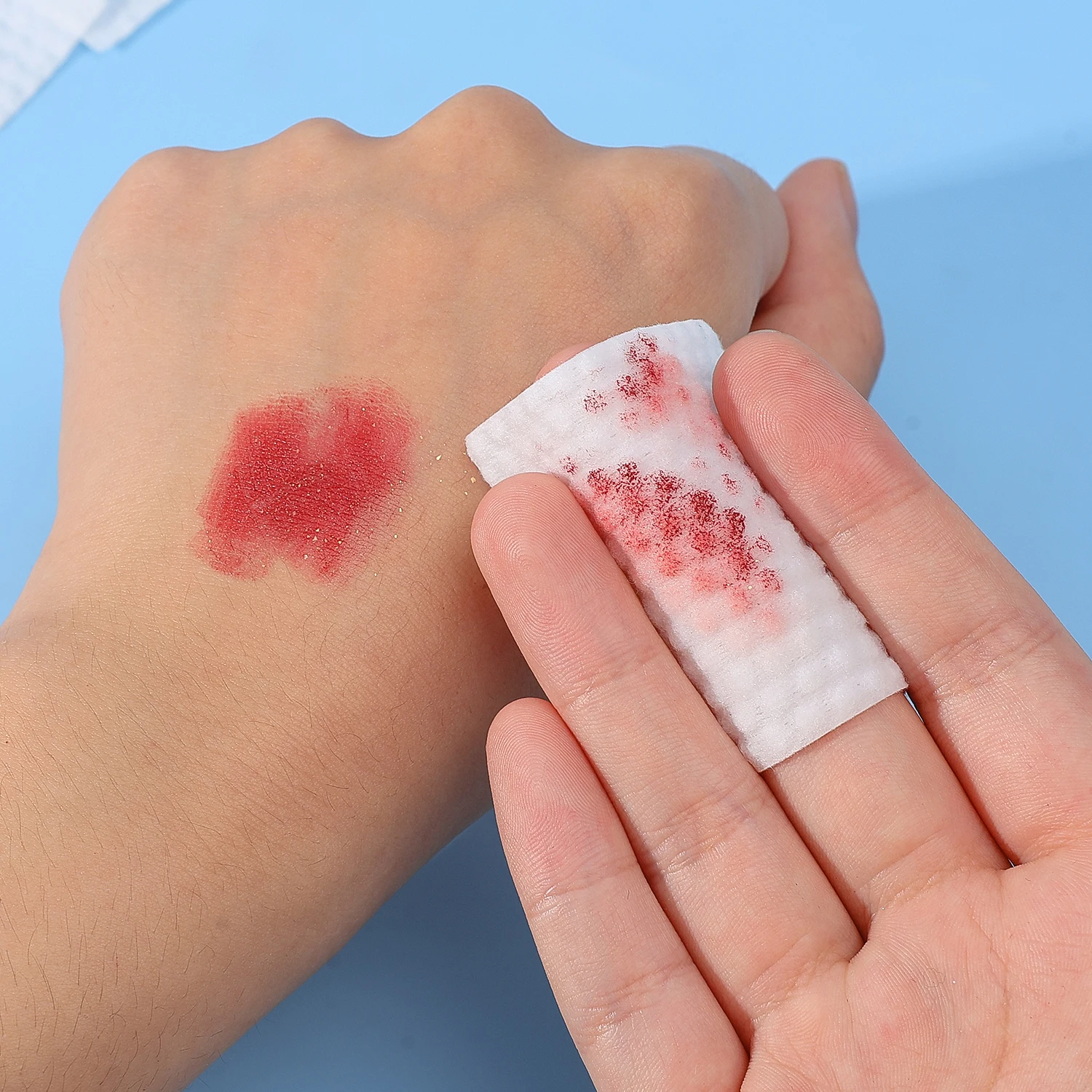 Almohadillas de algodón desmaquillantes suaves para el rostro, toallitas desechables con patrón de perlas, almohadillas cosméticas de limpieza portátiles para la piel