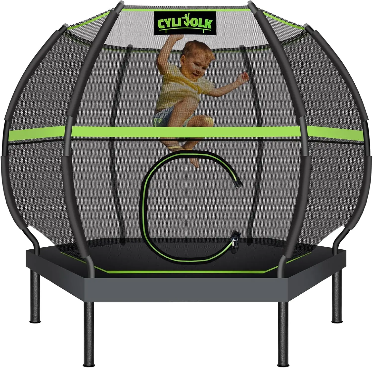 

Heavy Duty Recreational Trampoline with Enclosure Net and Ladder, Indoor Outdoor Use, CPC Approved