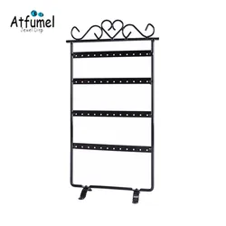 Metal Earrings Necklace Jewelry Display Stand Lady's Room Stud Hanging Rack 24 Pairs Earring  Holder Bracelet Organizer Stand