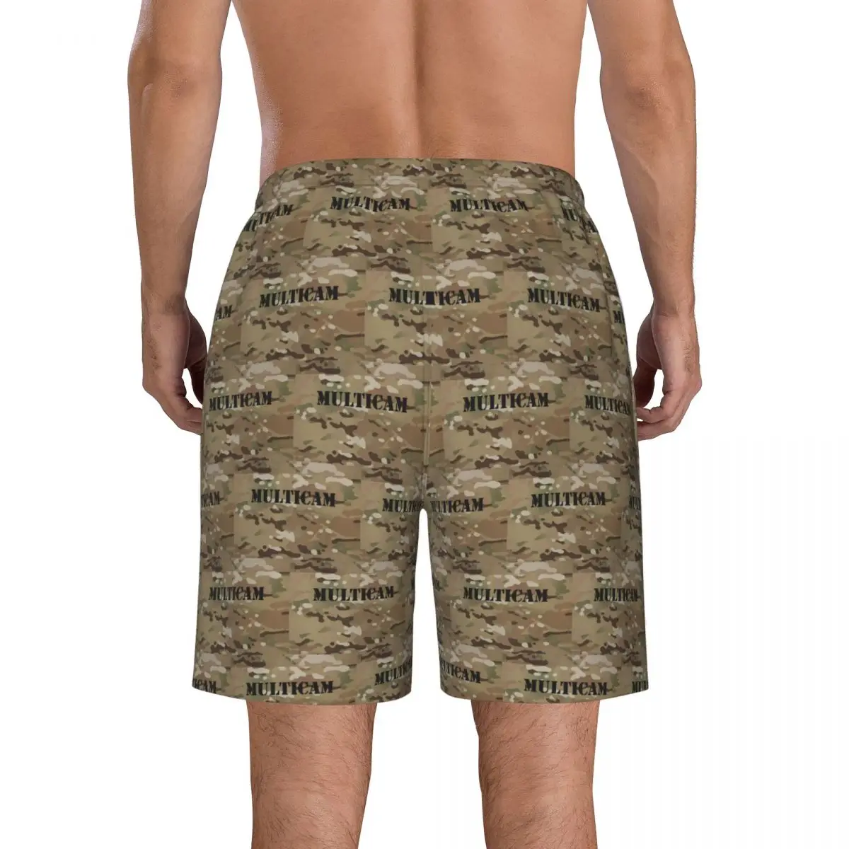 Multicam Tronchi mimetici per trota militare Pantaloncini da surf da spiaggia Pantaloni estivi da uomo casual ad asciugatura rapida