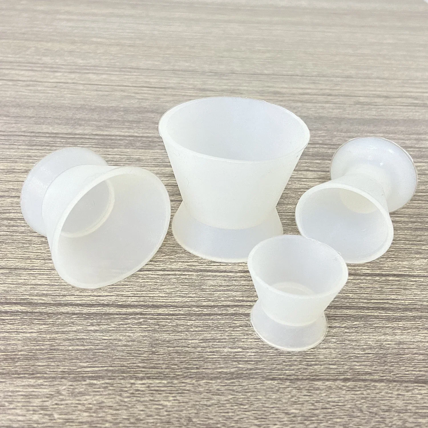 WELL CK 4pcs Dental Materials Silicone Mixing Bowl Use Dappen Dishes Teeth Whitening laboratory Tools Odontologia Dentistry