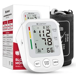 LinkSun 2005-1 Blood Pressure Monitor Tensiometer 22-42cm Upper Arm Blood Pressure Checker Digital BP Machine Heart Rate Monitor