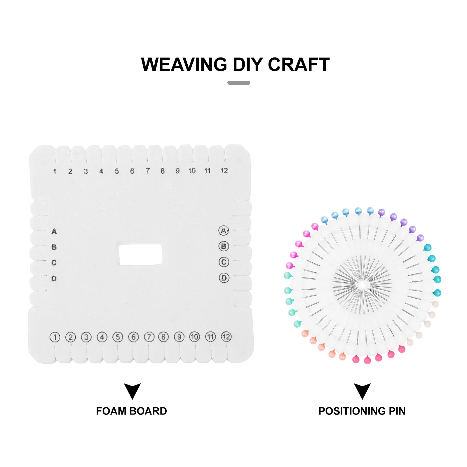 

1Set 10Cm Square Kumihimo Plate Braiding Board for DIY Bracelet Jewelry Making Handmade Weaving Disk Craft Tool Set