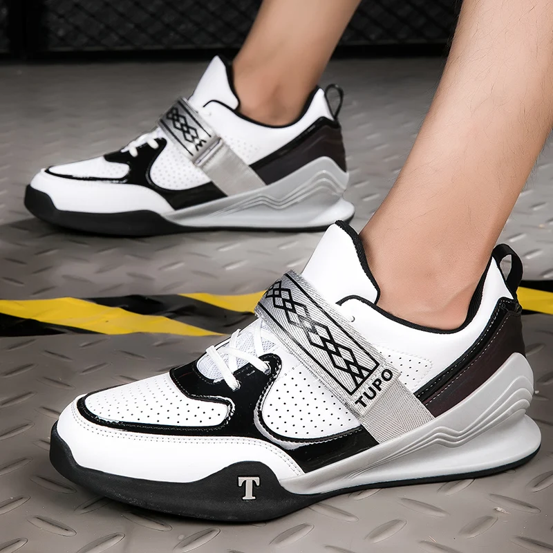 Big Size 38-46 Weightlifting Shoes for Men Non Slip Strength Training Shoes Balance Weightlifting Squat Shoes Fitness Sneakers