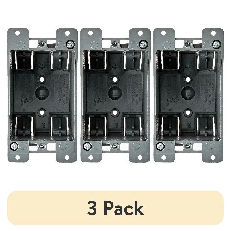 PVC 1-Gang Old Work Electrical Box for Switches and Outlets