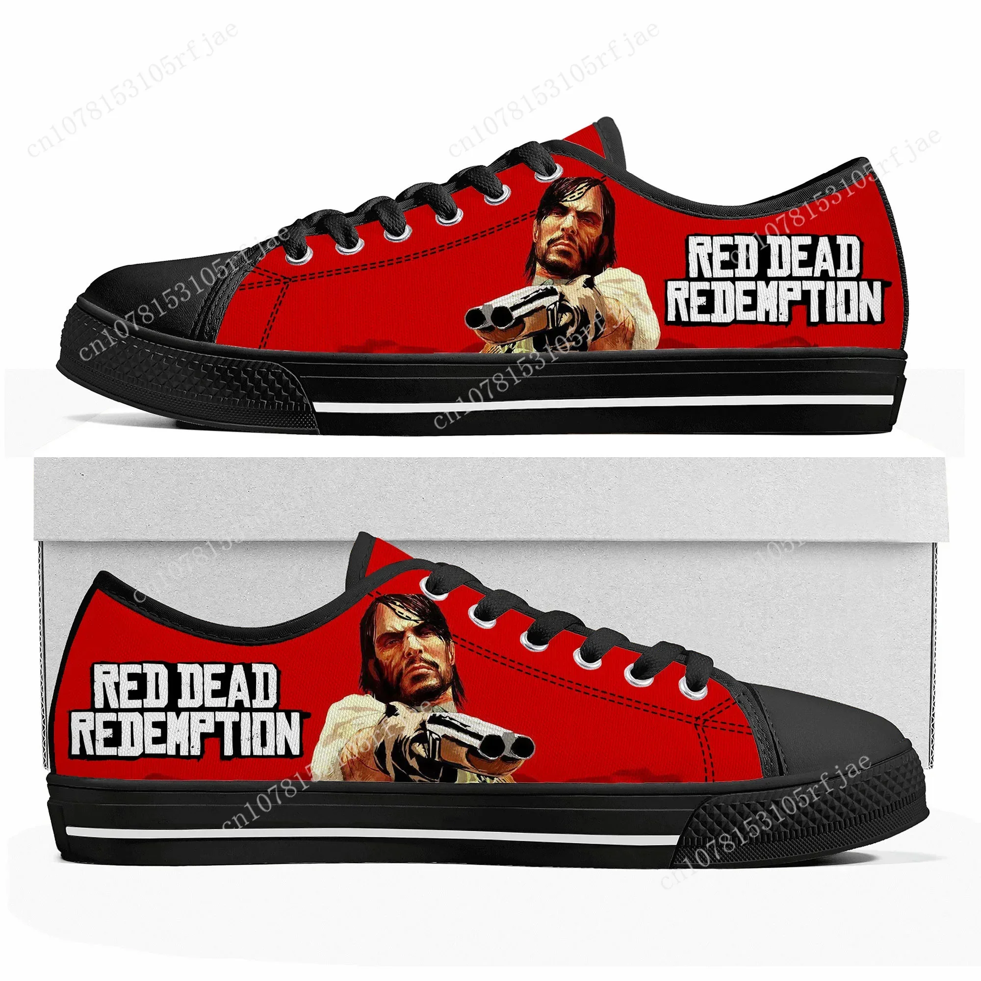 Video Game Red Dead Redemption Low Top Sneakers Women Men Teenager Shoes Casual Fashion Tailor Made Canvas Sneaker