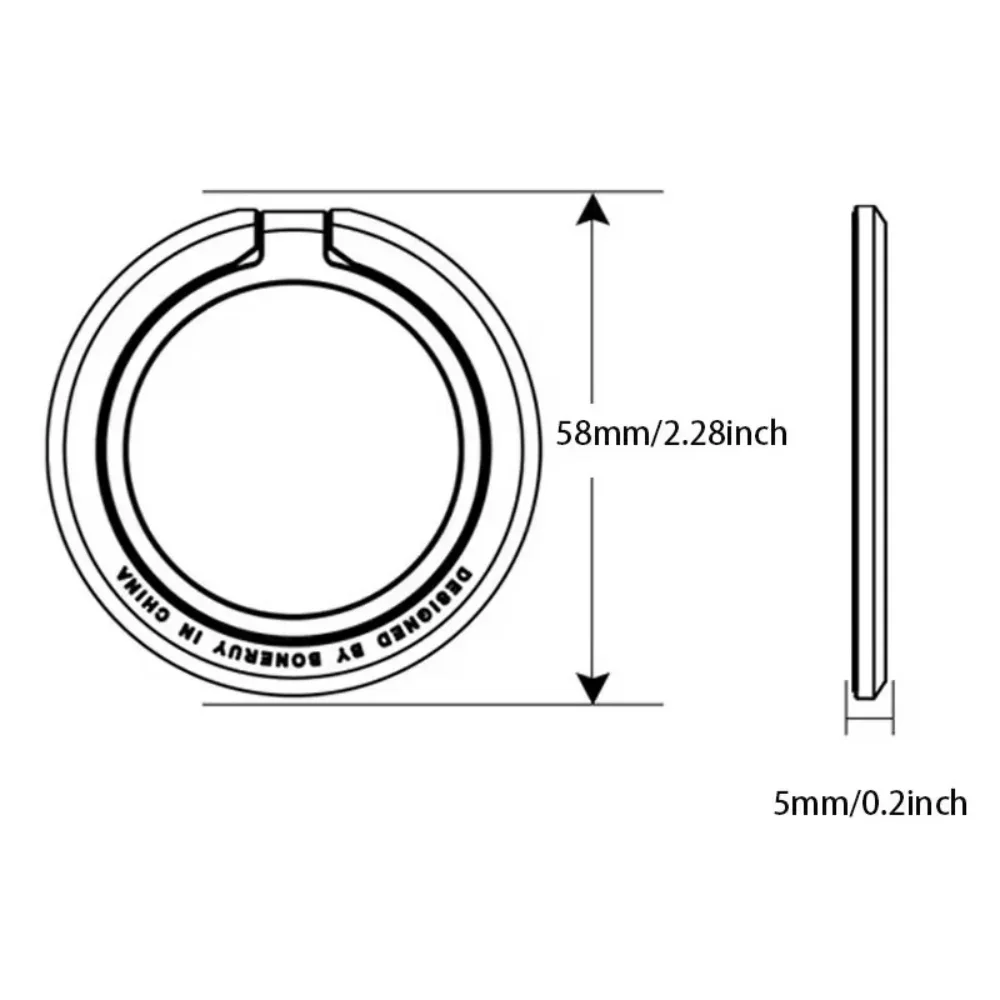 Magnetic Adjustable Stand Phone Finger Ring Holder Accessories Magnet Ring Support Bracket For iPhone Samsung Mobile Phone Case view 6