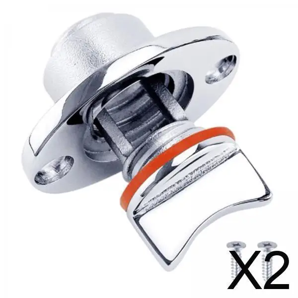 

Stainless Steel Oval Boat Drain Plug with Secure O Seal Ring Universal Fit Hardware for Yacht Kayak Marine