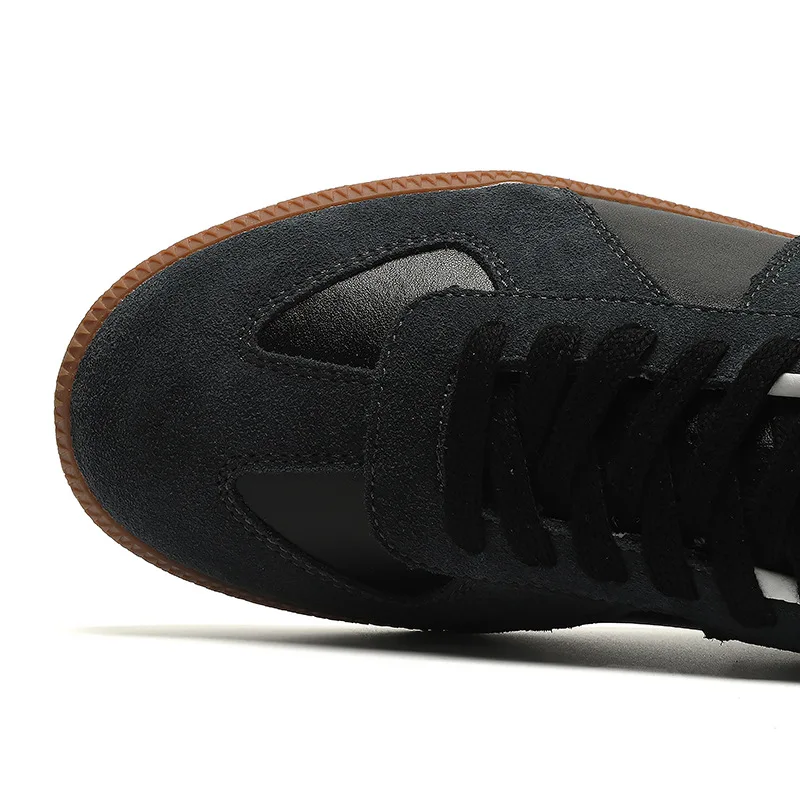 Herren Retro Wildleder Freizeitschuhe Schnürschuhe Flache Skateschuhe Bequeme Rutschfeste Sportschuhe für Männer – Detail 20