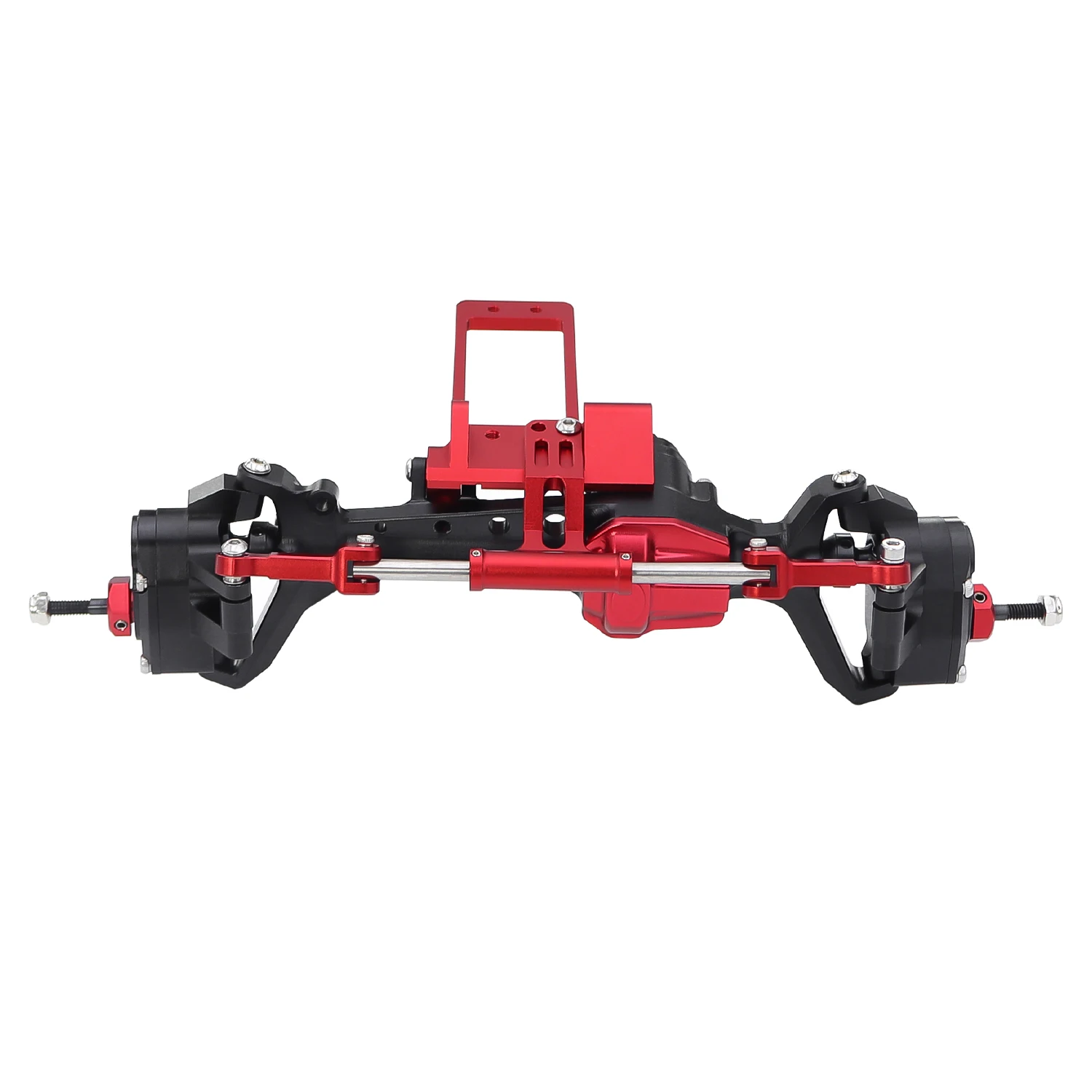 CNC BAT Servo Mount With Simulation Hydraulic Steering Kit for 1/10 RC Crawler SCX10 III AR45F Portal Axle LCG Chassis