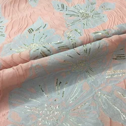 Jacquard Fabric Pleated Crisp Bronzing Material Spring Summer High-end Dress Windbreaker Fashion Brand Diy Sew Fabrics Per Meter