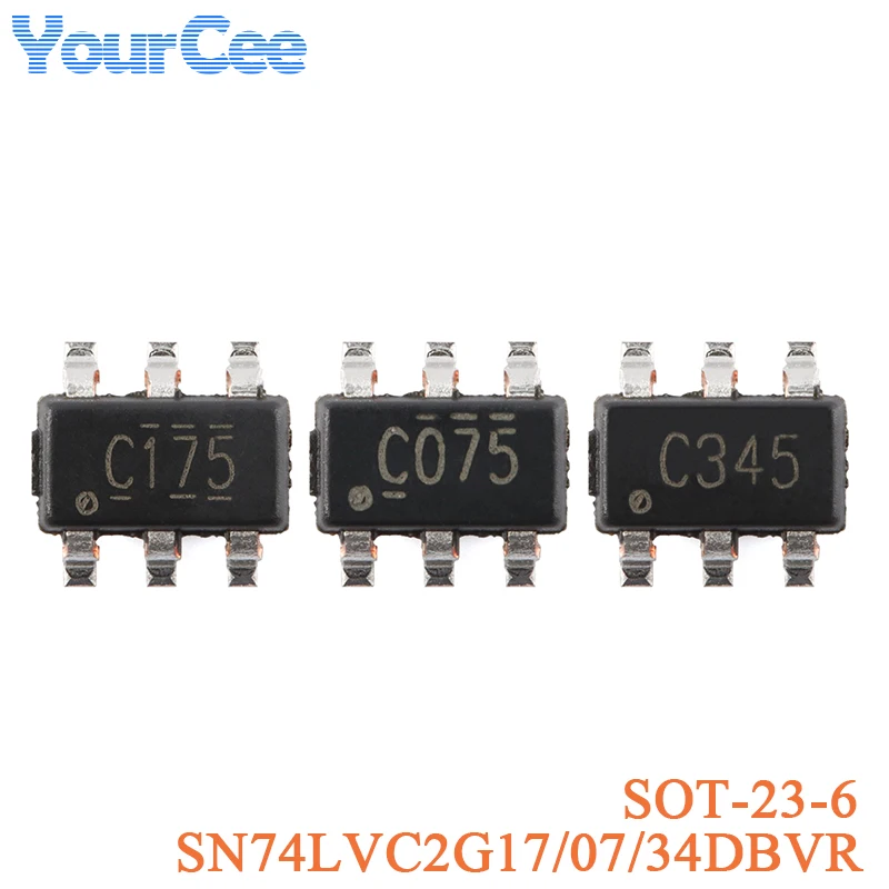 20pcs SN74LVC2G SN74LVC2G17DBVR SN74LVC2G07DBVR SN74LVC2G34DBVR SOT-23-6 Chip IC Integrated Circuit