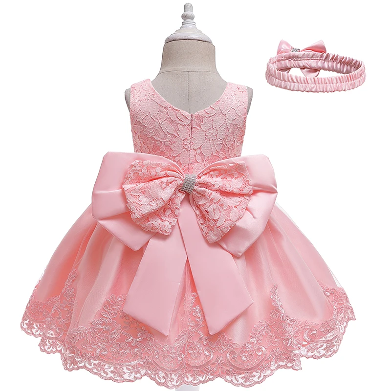 Children Flower Tutu Dress For 1-10 Years Girls Wedding Birthday Party Princess Dresses Kids Lace Gown Costume Clothing Vestidos