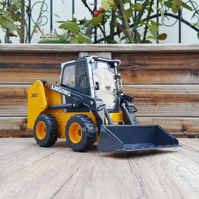 Collectible Diecast Scale Toy Model Replica 1:18 Liugong 385C Compact Skid Steer Loader Vehicle Engineering Machinery for Gift