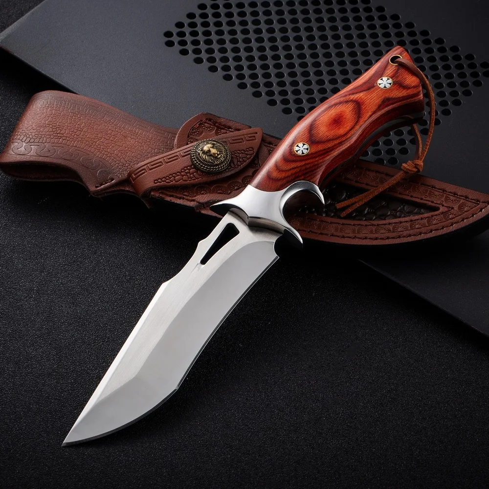 Second generation M390 powder steel, high hardness outdoor straight knife, camping mountaineering knife, field survival knife