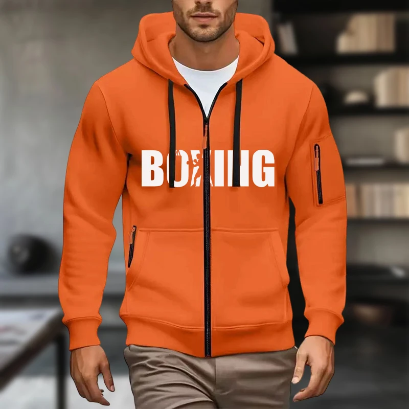 هوديس الرجال المطبوعات مناسبة للرياضات الخارجية والملابس غير الرسمية في الخريف والشتاء