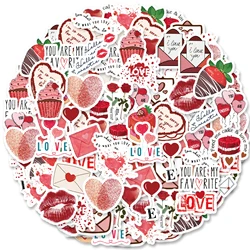 46pcs Valentine's Day Personalized Pattern Stickers for Notebook, Water Bottle, DIY, Valentine's Day, Back To School Season